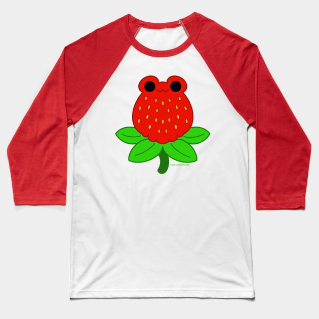 Strawberry Frog Baseball T-Shirt by Artist_In_Tomorrowland